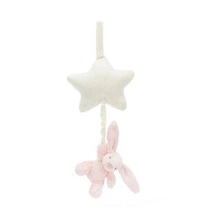 Jellycat pink bunny musical pull